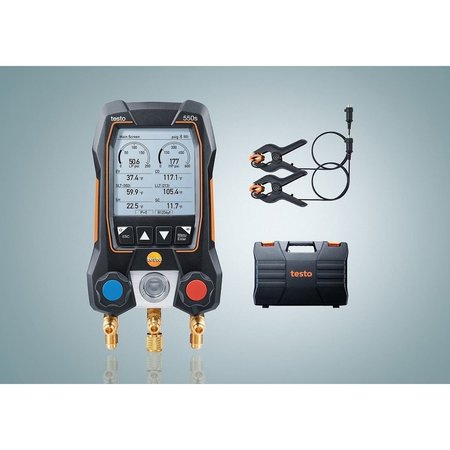 Testo 550s Basic Kit - Smart digital Manifold with wired temperatur probes 0564 5501 01